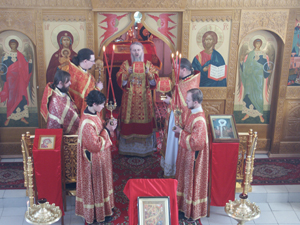 Первая Божественная литургия в Свято-Димитриевском храме